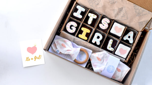 Misk'i Brownie Gift Box - It's a Girl - Heart