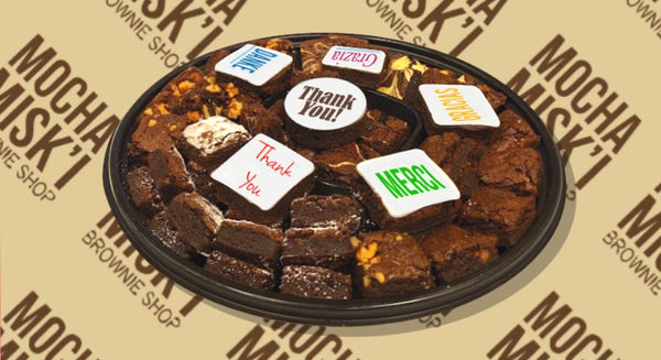 Misk'i Platter - Decorated Brownie Platter