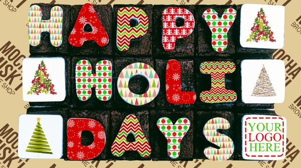 Misk'i Brownie Message - Happy Holidays