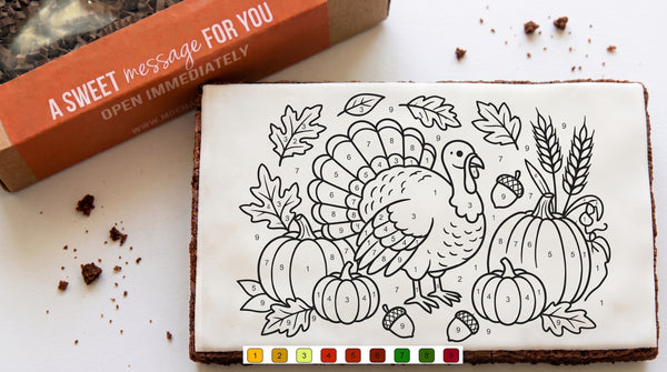 Misk'i  Brownie Paint-by-Numbers  - Thanksgiving