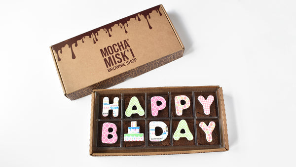 Misk'i Brownie Message - Happy B-Day