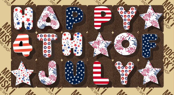 Misk'i Brownie Message - Happy 4th of July