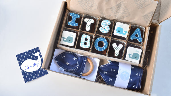 Misk'i Brownie Gift Box - It's a Boy Gift Box