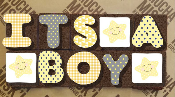 Misk'i Brownie Message - Its a Boy