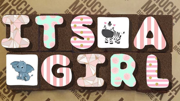 Misk'i Brownie Message - It's a Girl