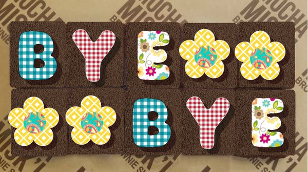 Misk'i Small Brownie Message - Bye bye