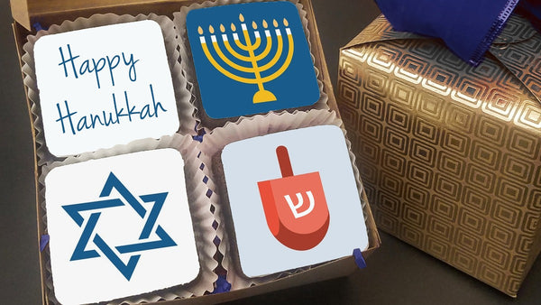 Misk'i Brownie Box of 4 - Hanukkah