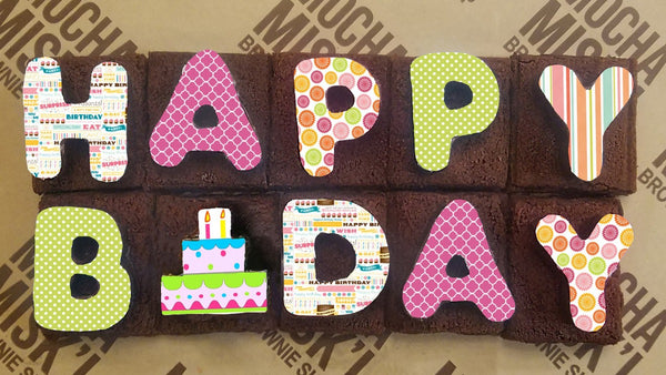 Misk'i Brownie Message - Happy B-Day