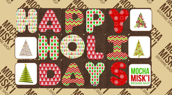 Misk'i Corporate Brownie Message - Happy Holidays
