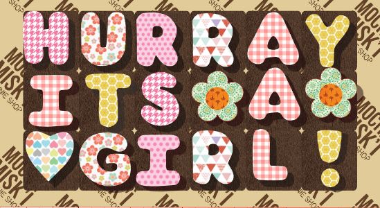 Misk'i Brownie Message - Its a Girl!