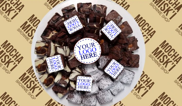 Misk'i Corporate Platter - Logo Brownie Platter | Corporate